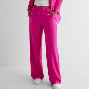 NEW Express Pink mid-rise trouser pants